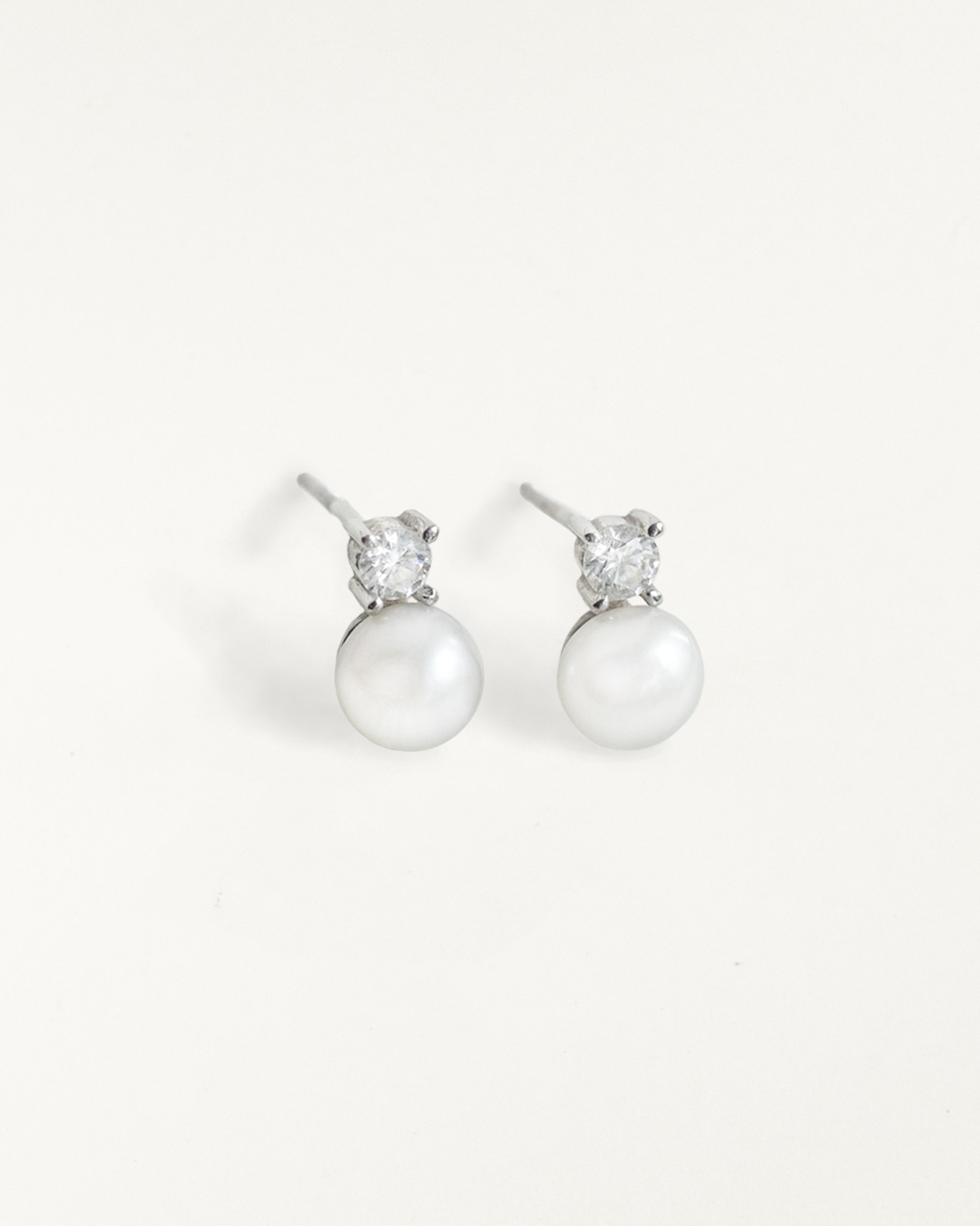 Thalia .1ct Moissanite Silver Studs