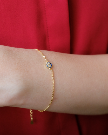 Evil Eye Gold Bracelet