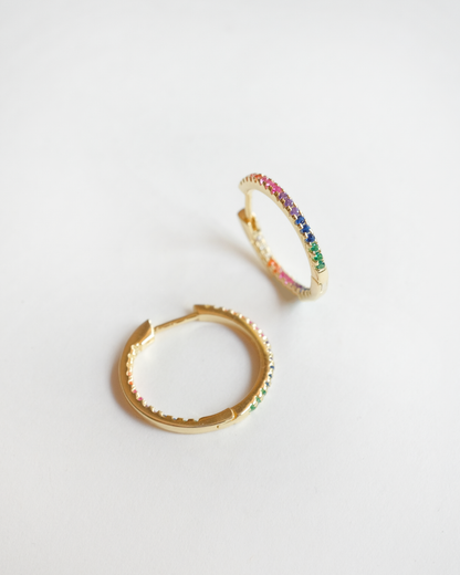 Pride Gold Hoops