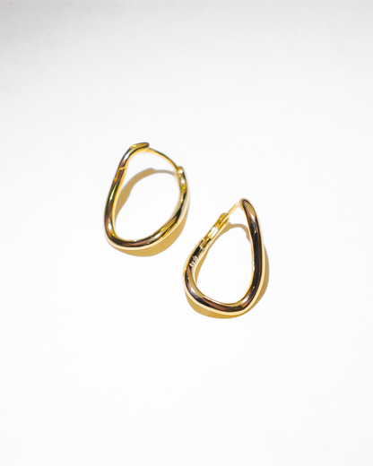 Harley Gold Hoops