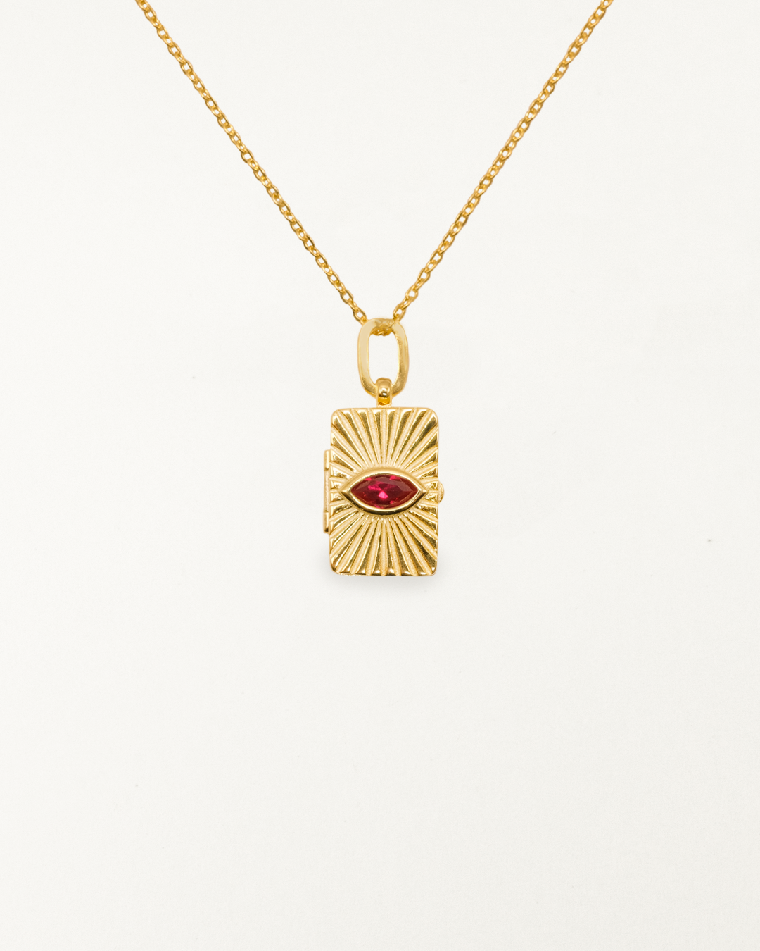 Verona Gold Locket Necklace