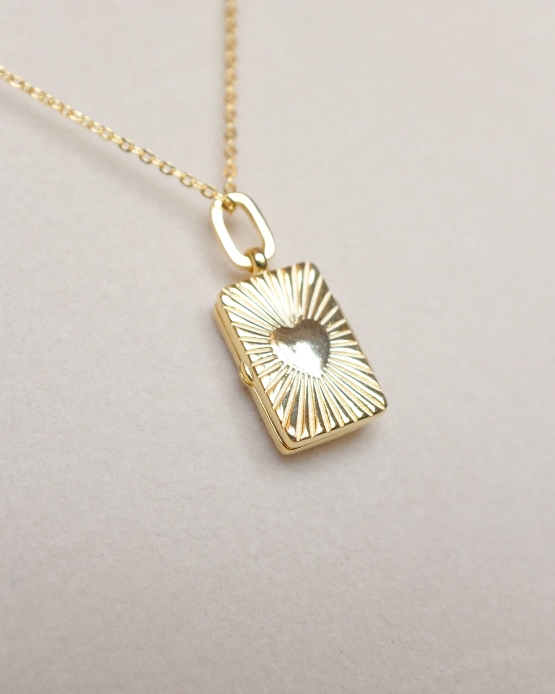 Verona Gold Locket Necklace